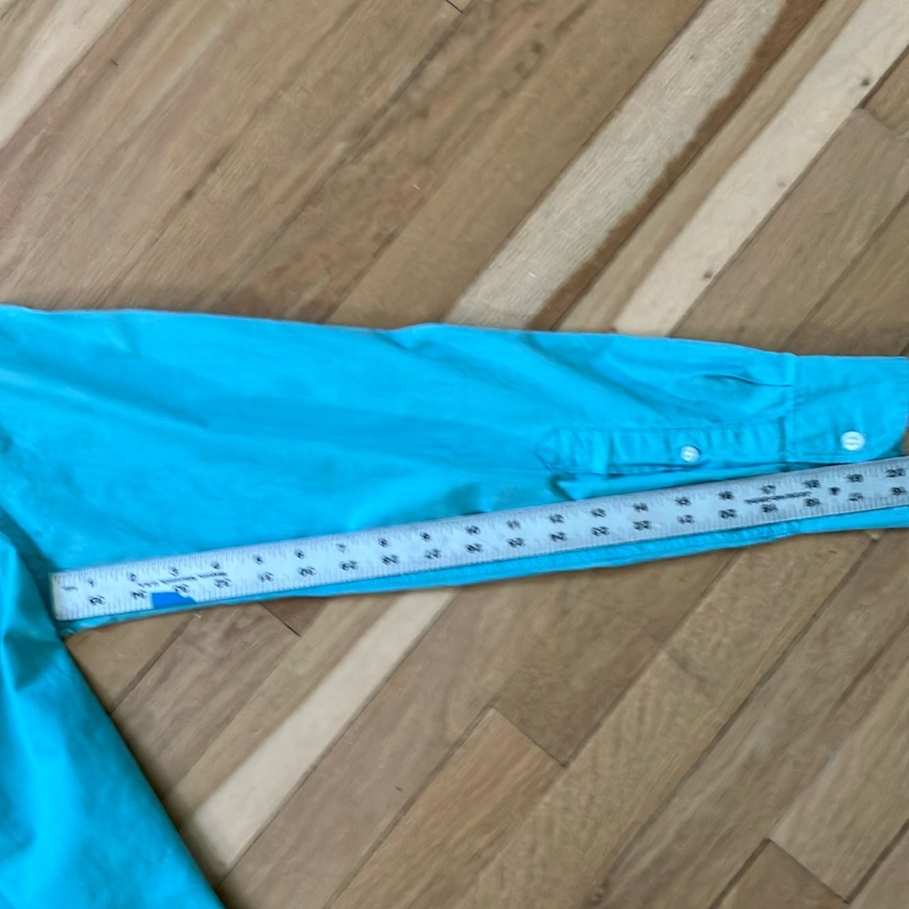 Old Navy Medium Slim Teal Button-Down Shirt - Picture 6 of 8